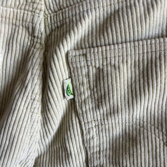 Levis Premium Mens Corduroy Baggy Dad Straight Leg Pants Off White Size 31 - Picture 11 of 11